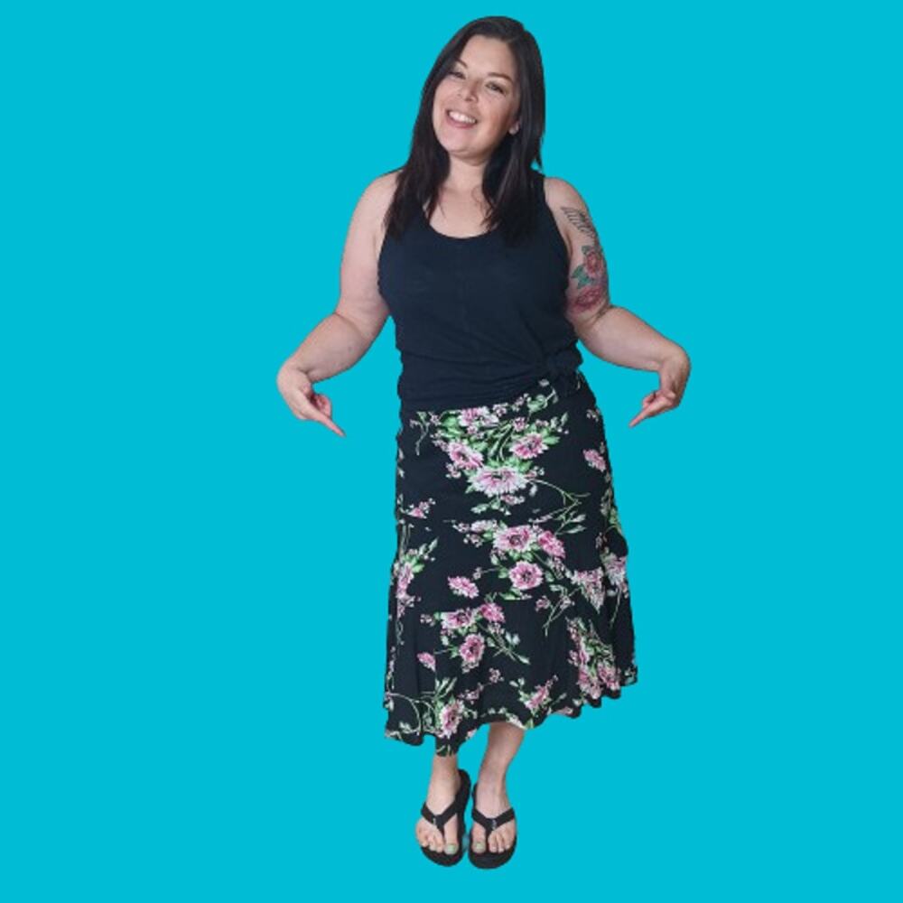 SOLD Bundle and Save! Floral Trumpet Skirt - Picture 2 of 5